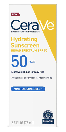 CeraVe - Mineral Face Sunscreen SPF50